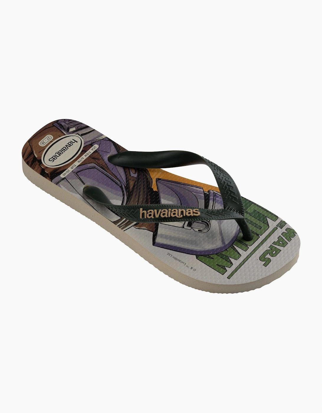 Sand Star Graphic Print Flip Flops