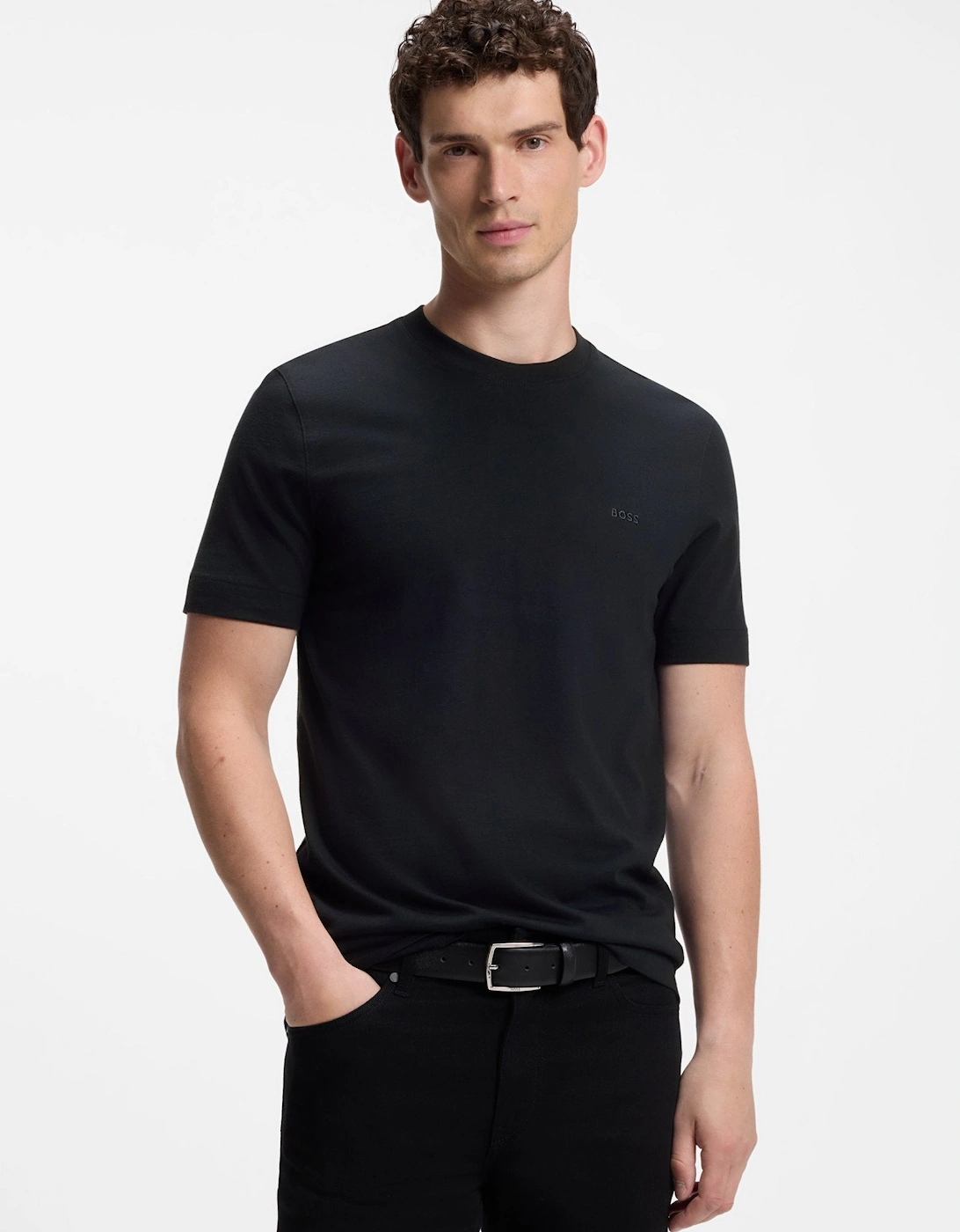 BOSS Black Thompson 01 T-Shirt S2-26 404 Dk Blue