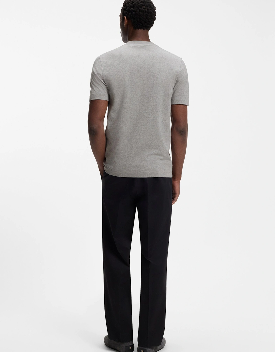 BOSS Black Thompson 01 T-Shirt S2-26 075 Open Grey