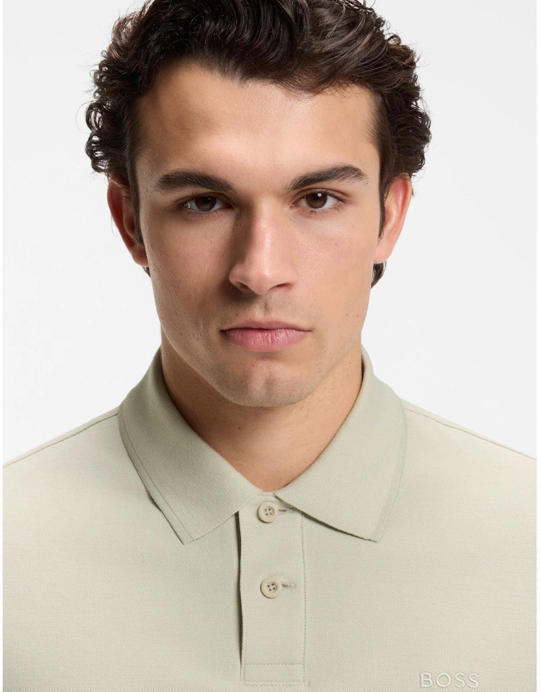 BOSS Orange Phoenix Polo Shirt 271 L Beige