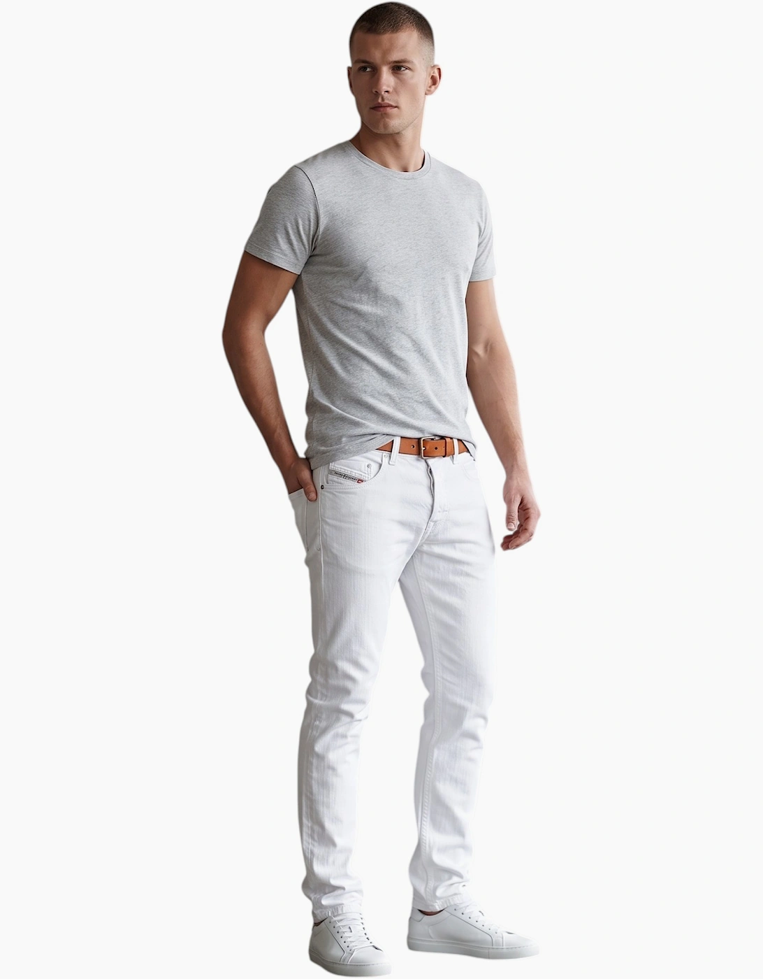DIESEL BELTHER Mens Jeans Denim Cotton Slim Tapered Fit Casual Pants Trouser, 9 of 8