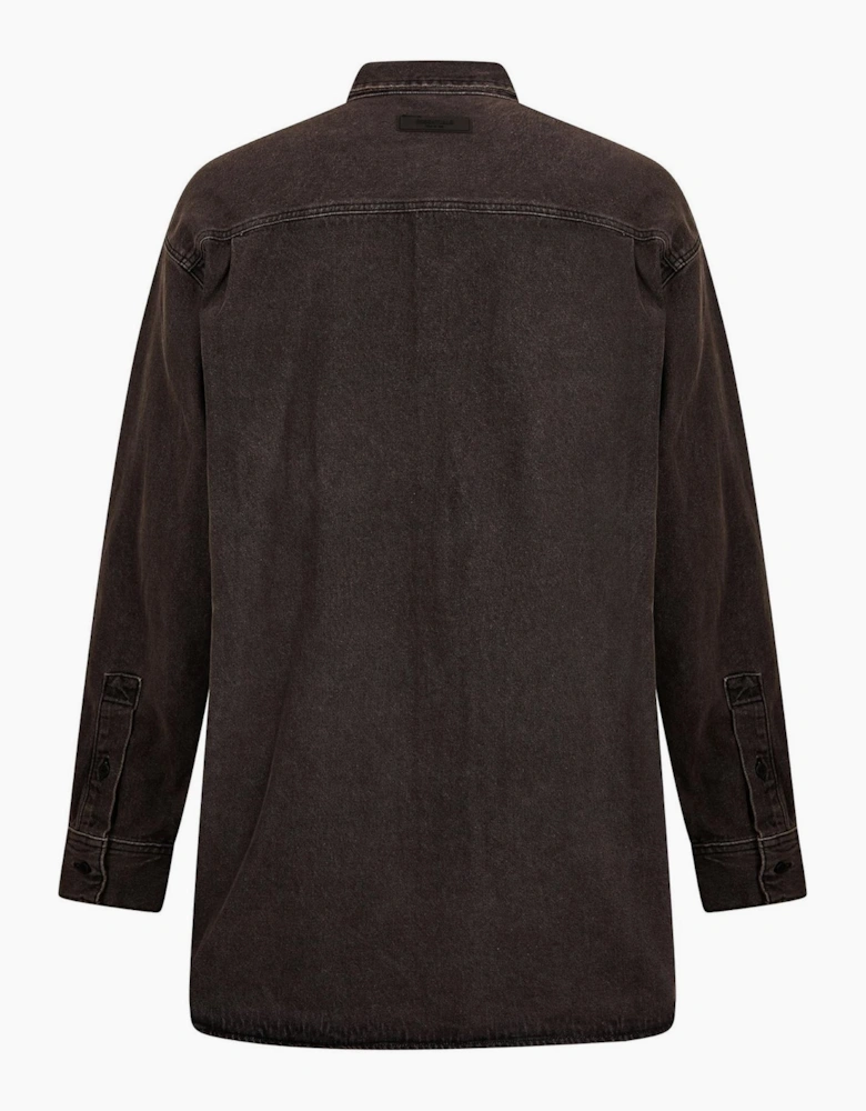 Unisex Adults Denim Long Sleeve Shirt