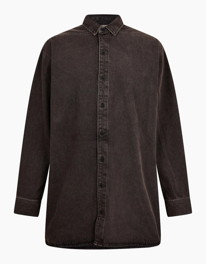 Unisex Adults Denim Long Sleeve Shirt