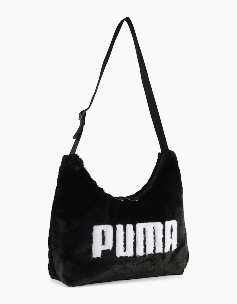 Up Faux Fur Slouchy Hobo Bag