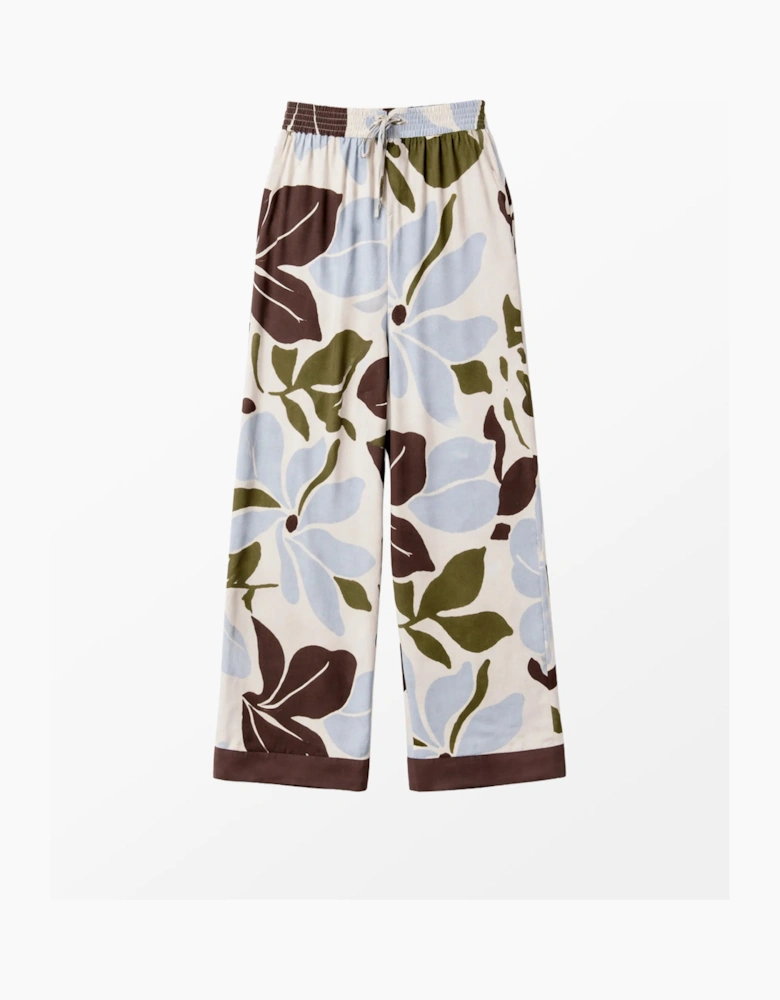Petite Capri Floral Print Trousers