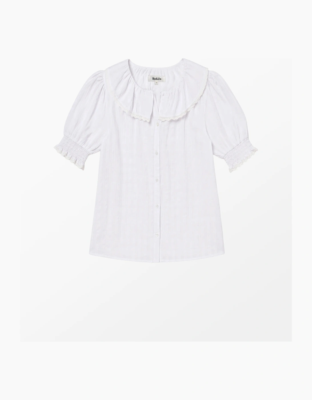 White Lace Trim Top