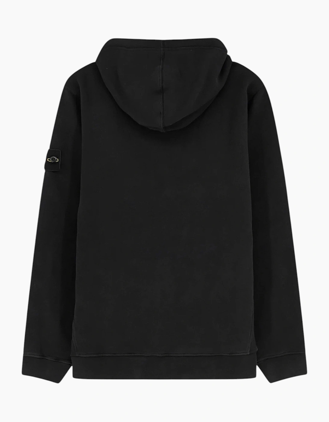 Stone Island Organic Cotton Black Hoodie