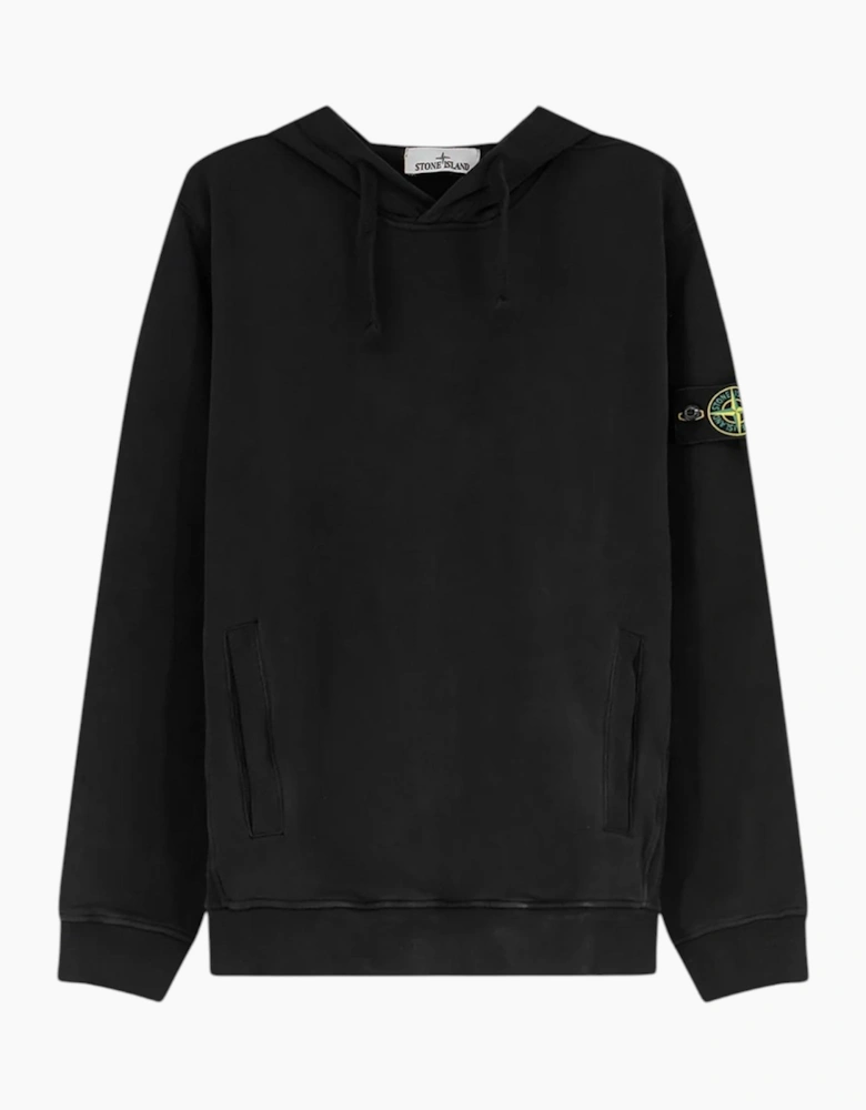 Stone Island Organic Cotton Black Hoodie