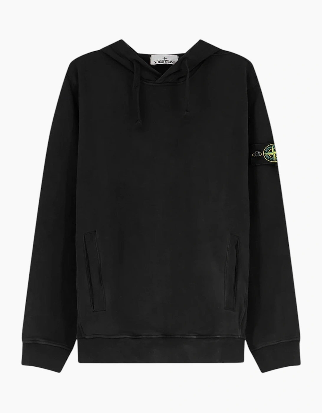 Stone Island Organic Cotton Black Hoodie
