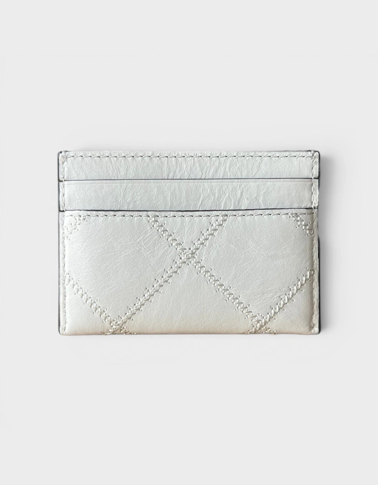 Stitched Detail Cardholder White