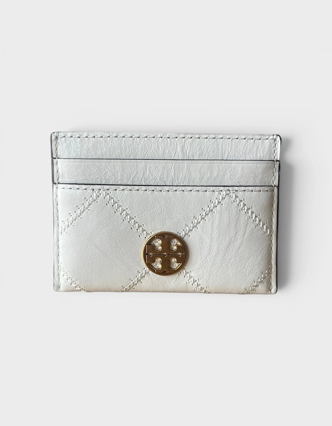 Stitched Detail Cardholder White