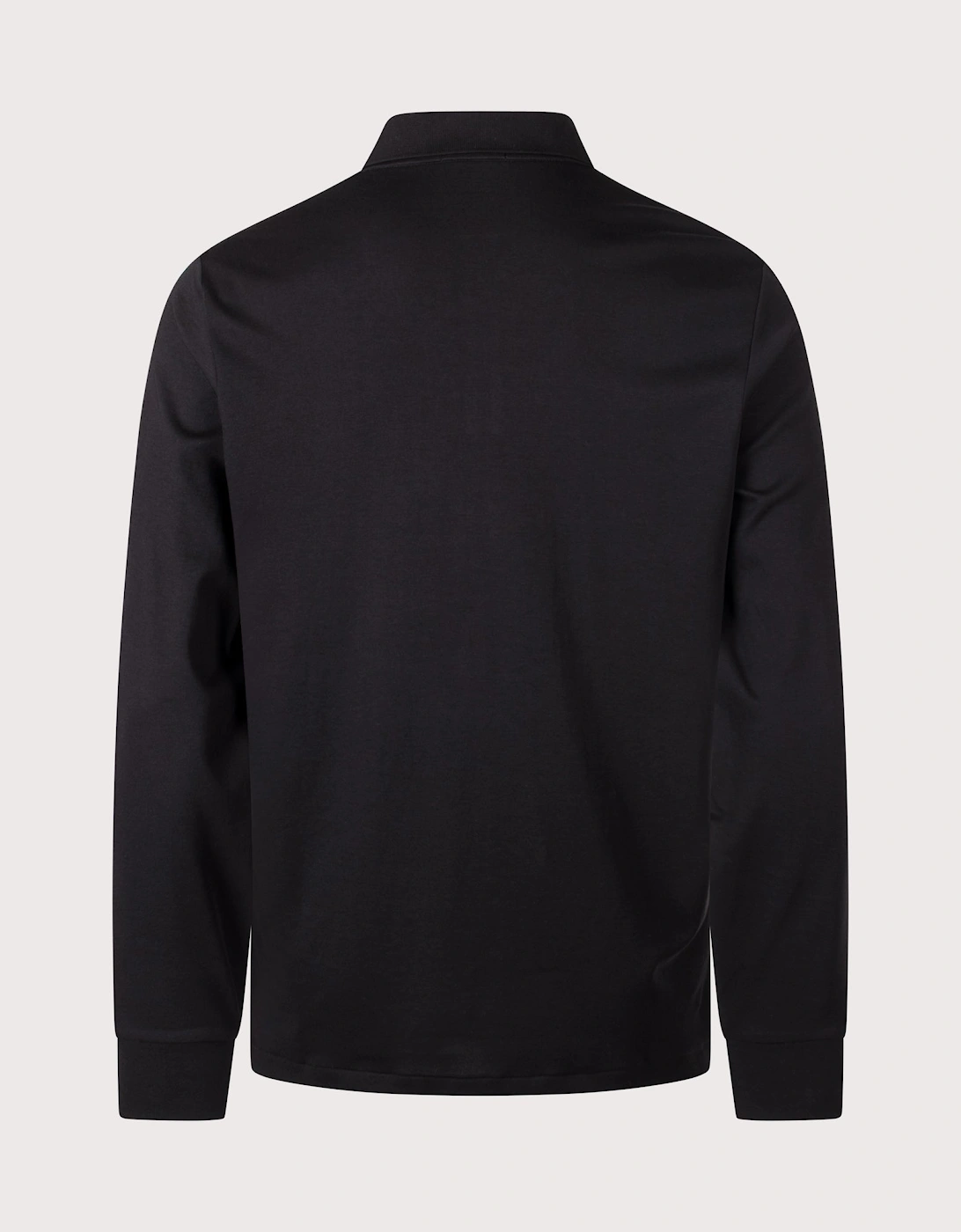Custom Slim Fit Long Sleeve Soft Cotton Polo Shirt