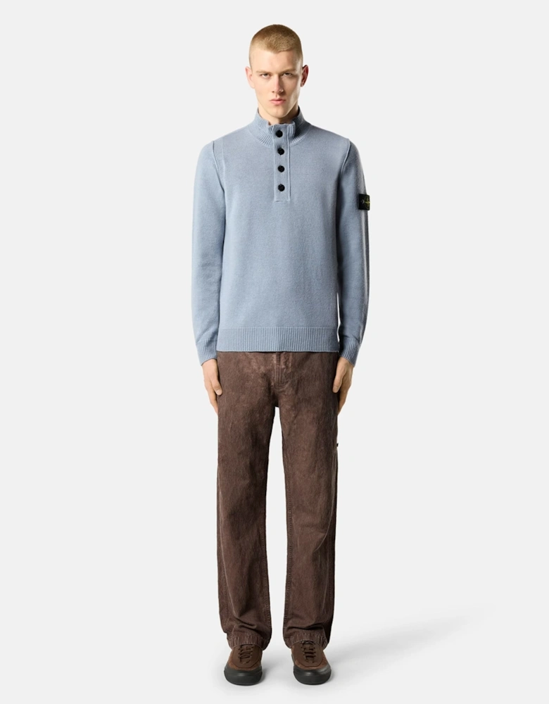 1/4 Button 5100040 Sweater Blue