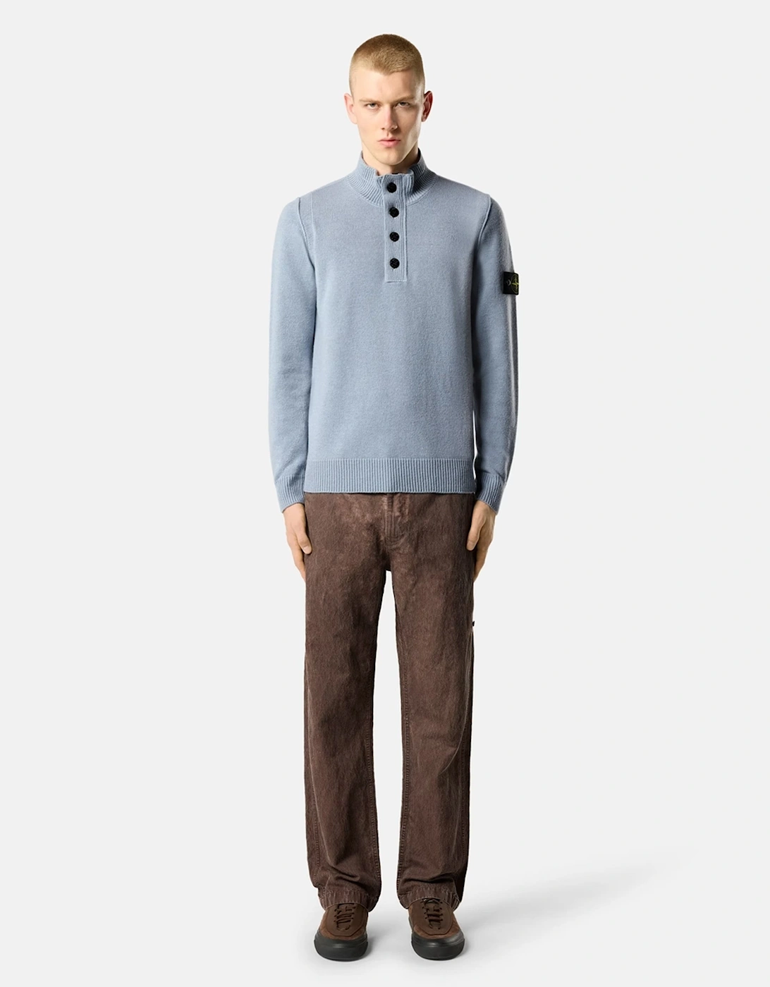 1/4 Button 5100040 Sweater Blue