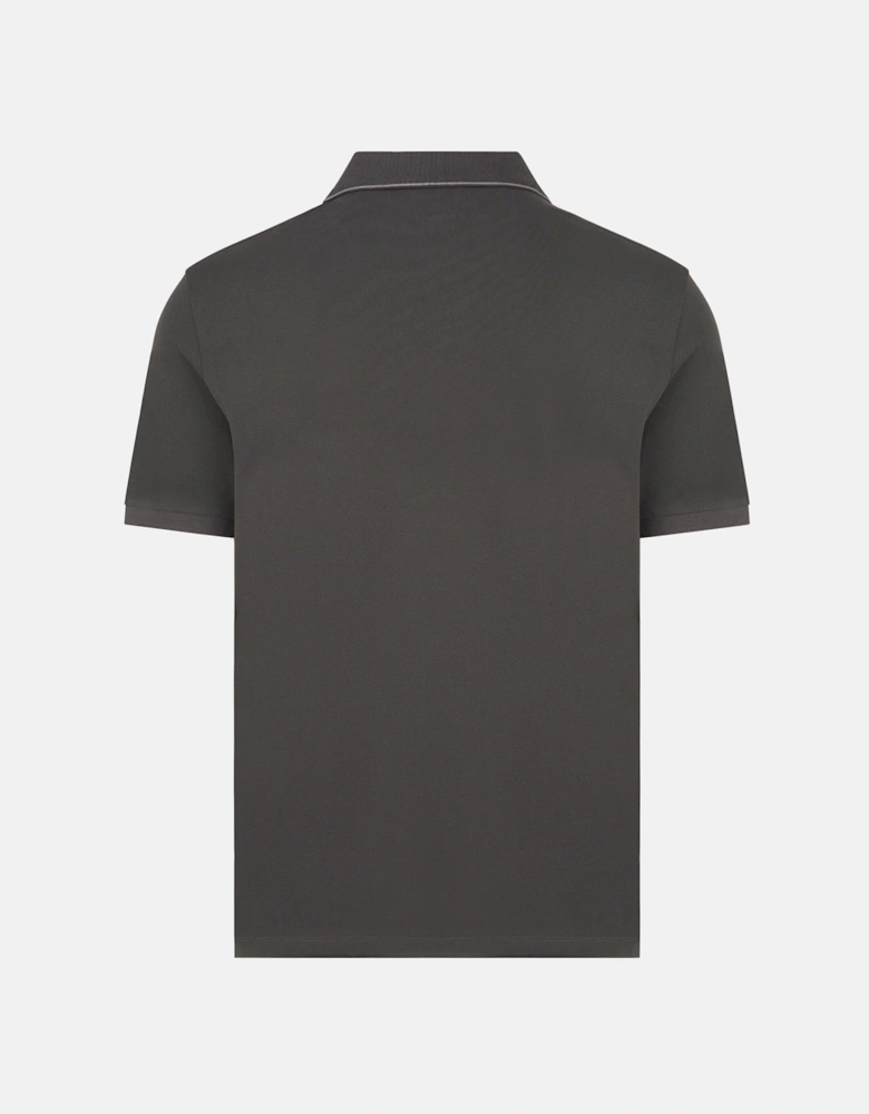 Stretch Piquet Polo Charcoal