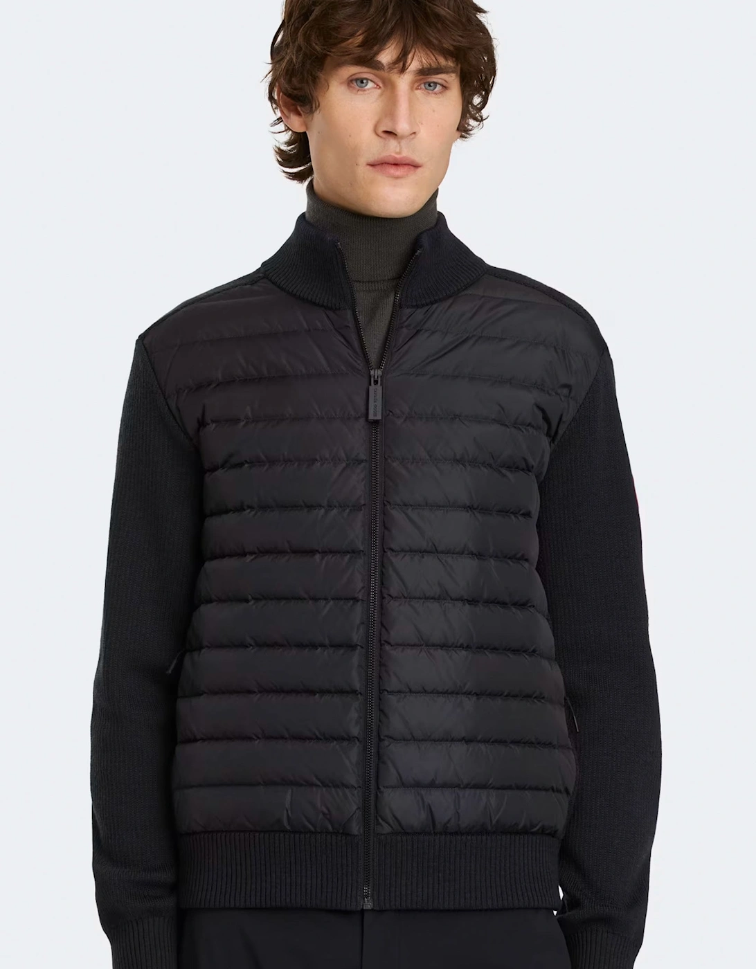 Hybrdige Knit Jacket Black