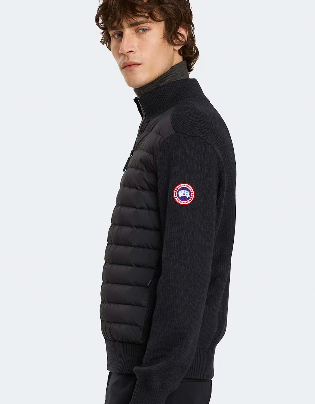 Hybrdige Knit Jacket Black