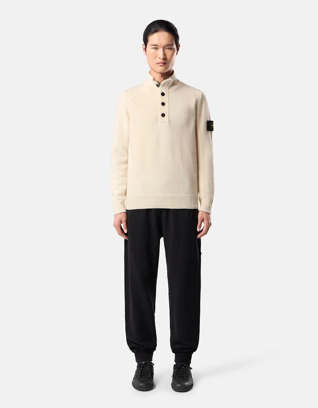 1/4 Button 5100040 Sweater Beige