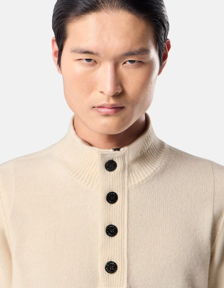 1/4 Button 5100040 Sweater Beige