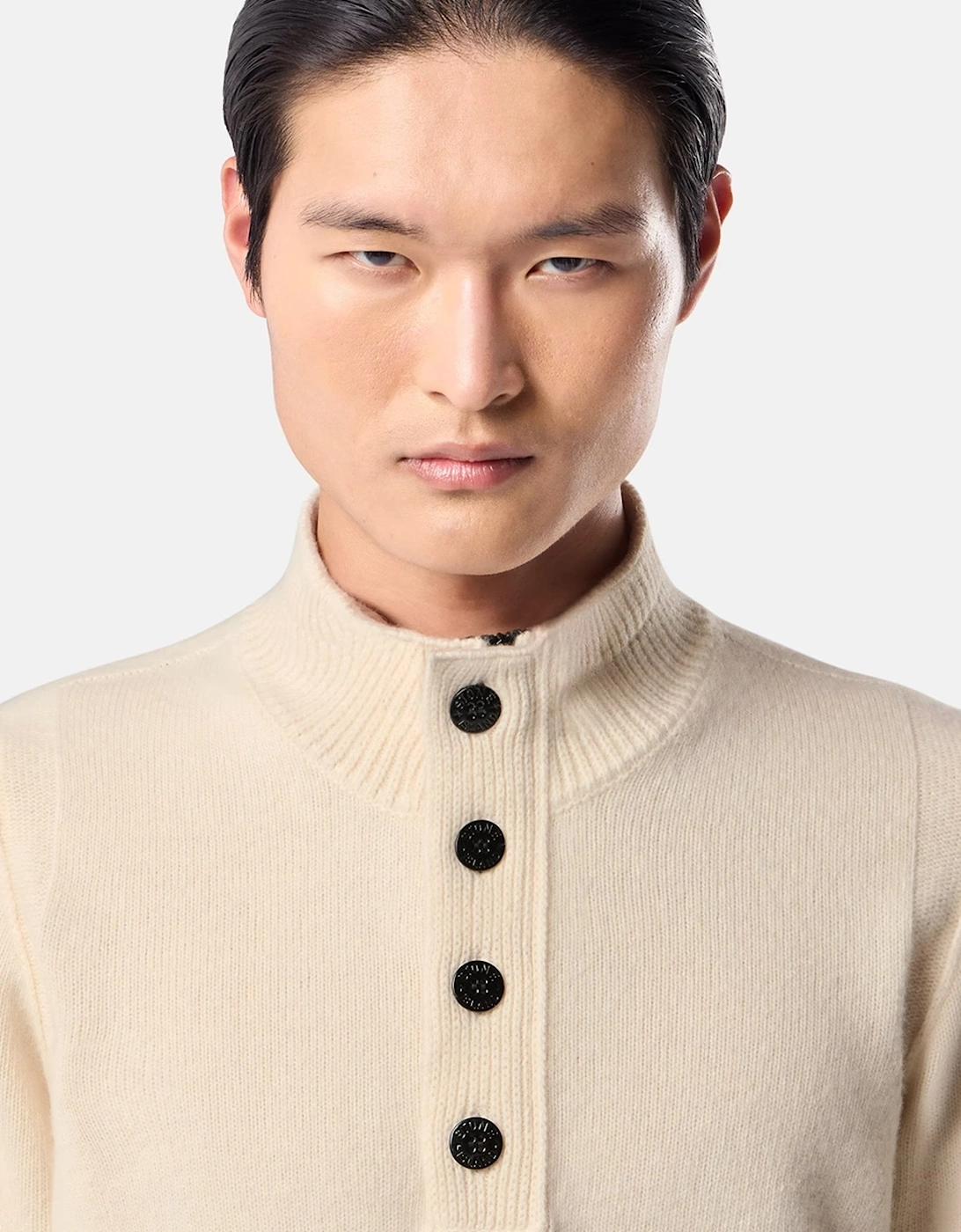 1/4 Button 5100040 Sweater Beige