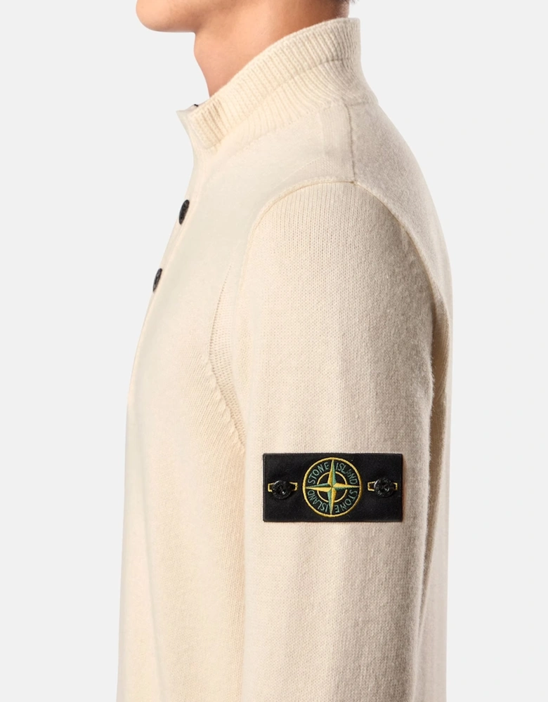 1/4 Button 5100040 Sweater Beige