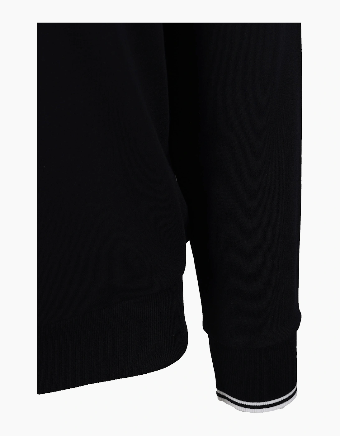 Fred Perry Half Zip Sweatshirt Black/White