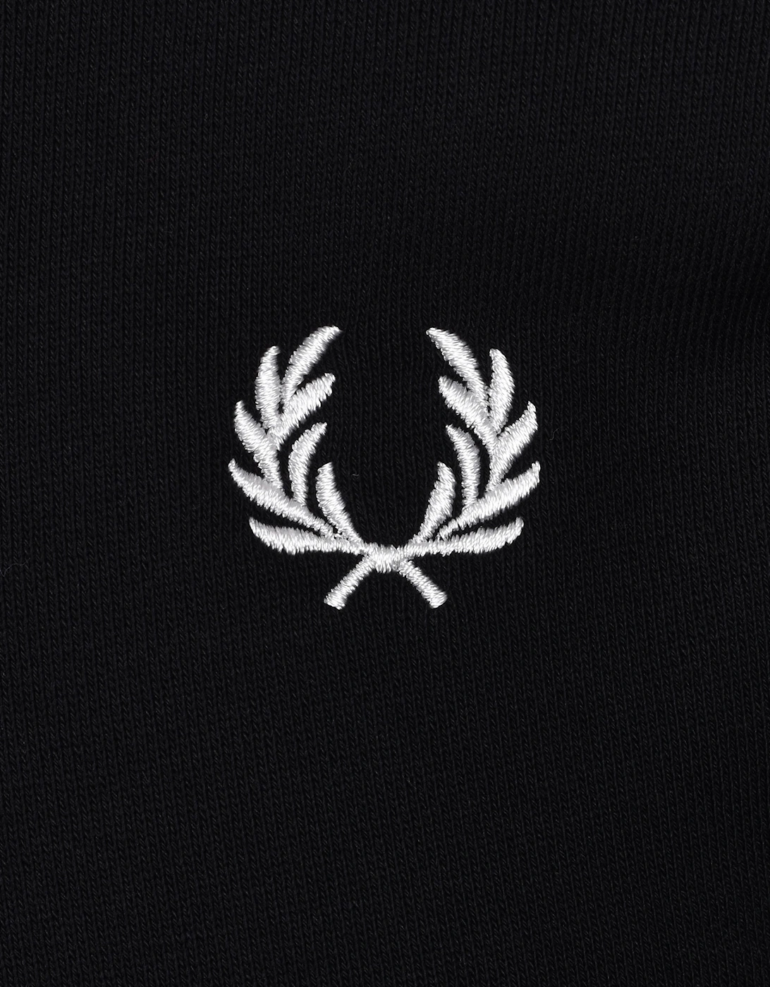Fred Perry Half Zip Sweatshirt Black/White