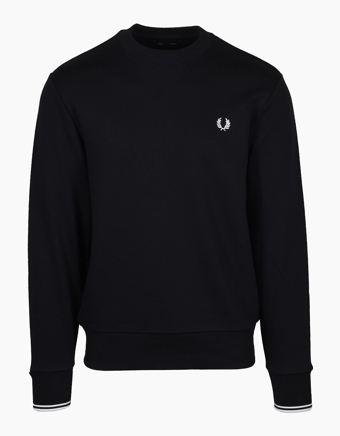 Fred Perry Crew Neck Sweatshirt Black, 5 of 4