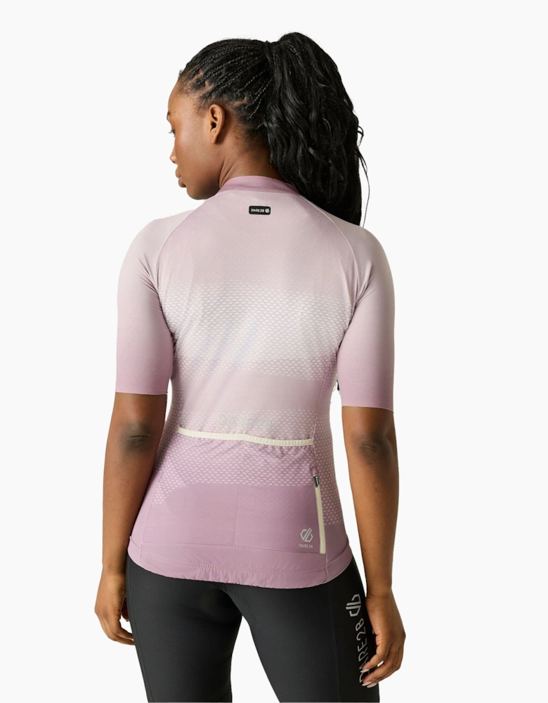 Dare 2B Womens/Ladies Lightning Gradient Print Half-Sleeved Cycling Jersey