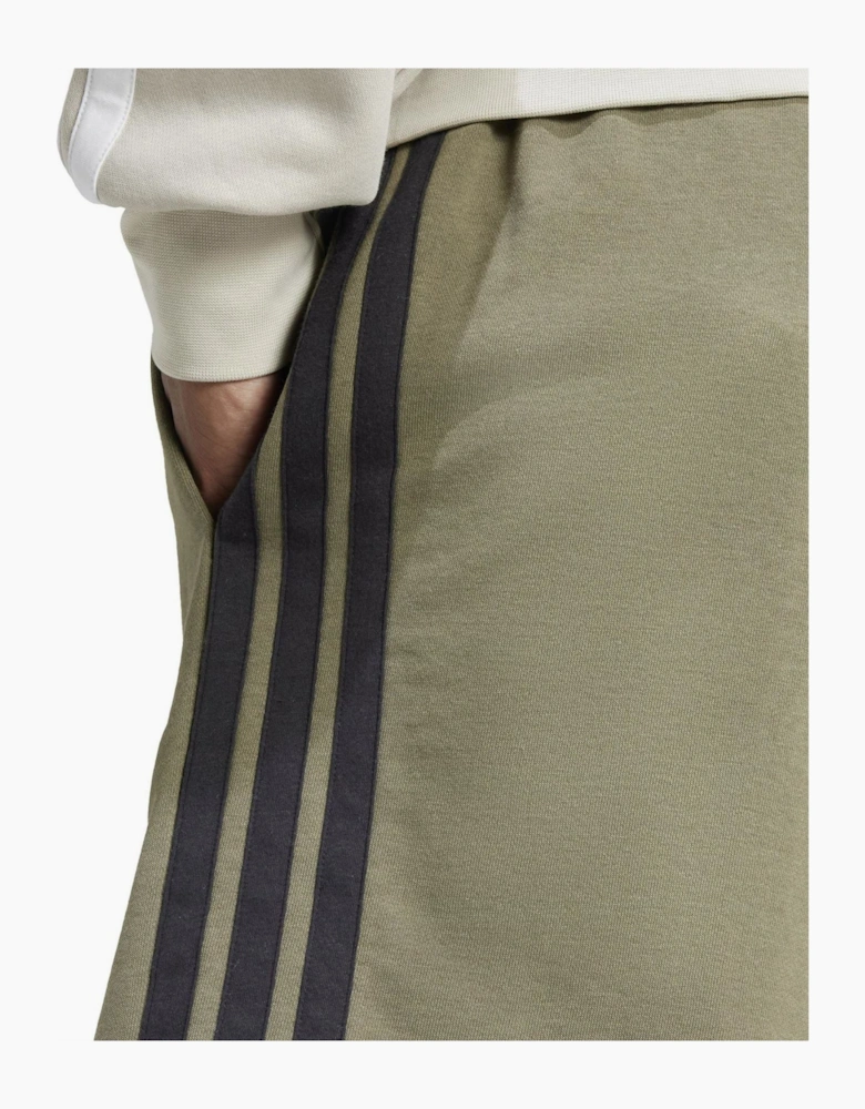 Mens Essentials 3 Stripe Fleece Shorts