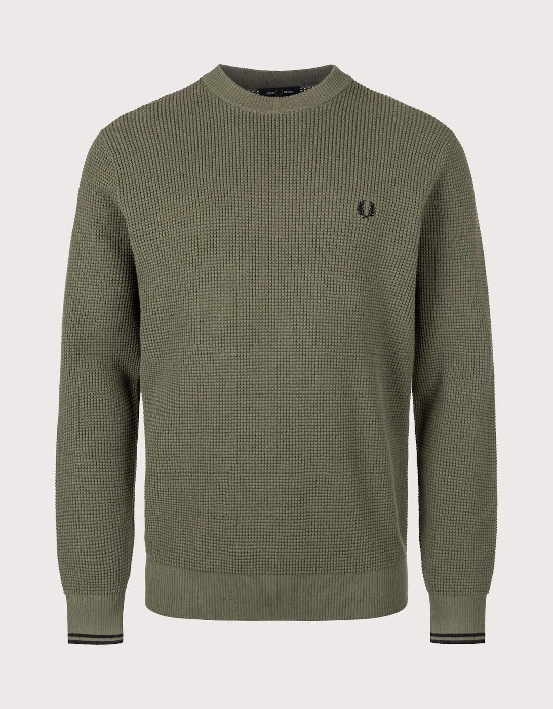 Regular Fit Waffle Stitch Jumper