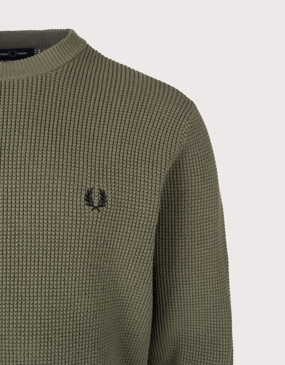 Regular Fit Waffle Stitch Jumper