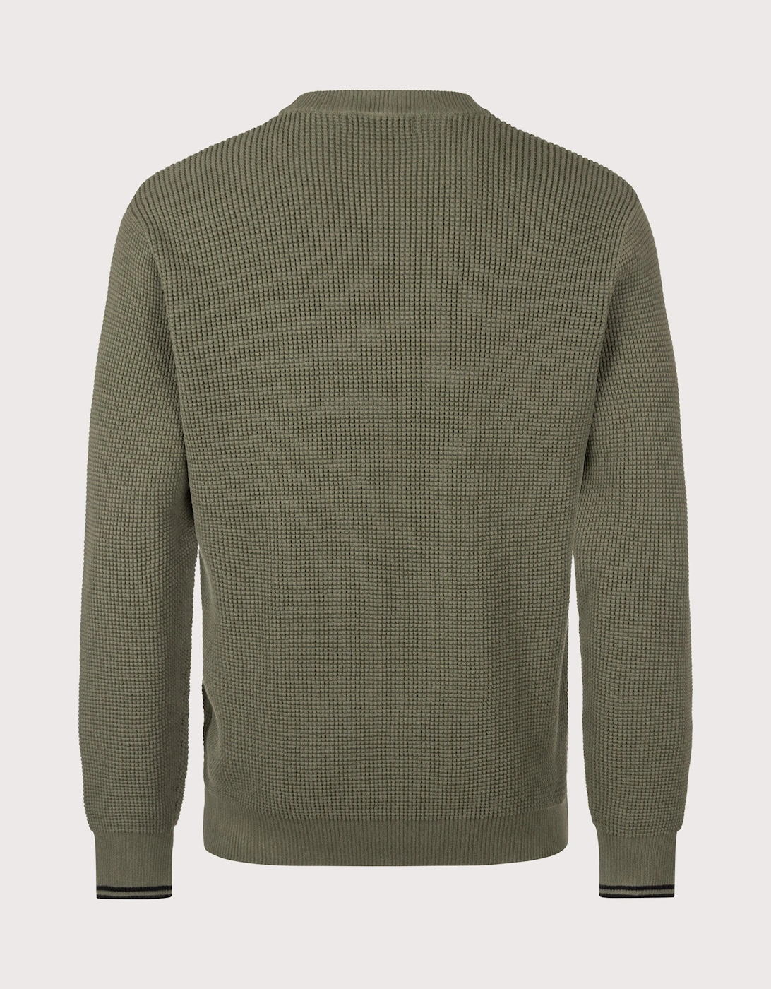 Regular Fit Waffle Stitch Jumper