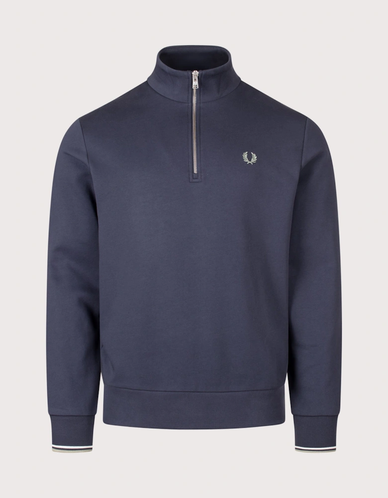 Regular Fit Quarter Zip Sweatshirt