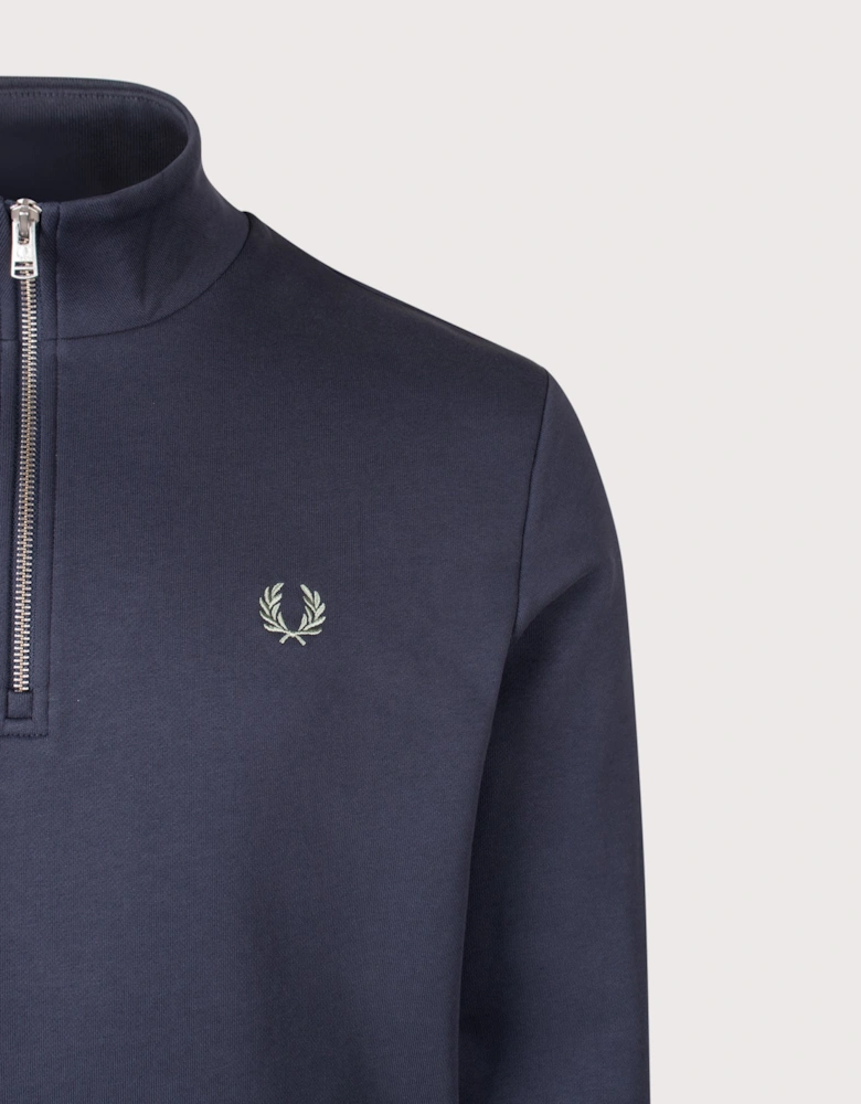 Regular Fit Quarter Zip Sweatshirt