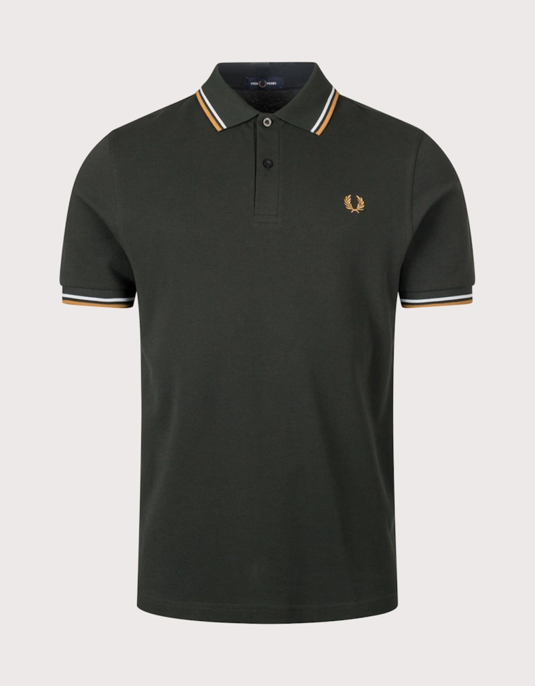 Regular Fit Twin Tipped Fred Perry Polo Shirt