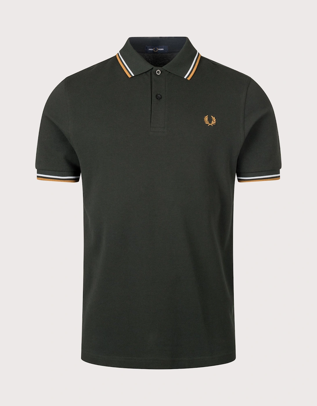 Regular Fit Twin Tipped Fred Perry Polo Shirt, 5 of 4
