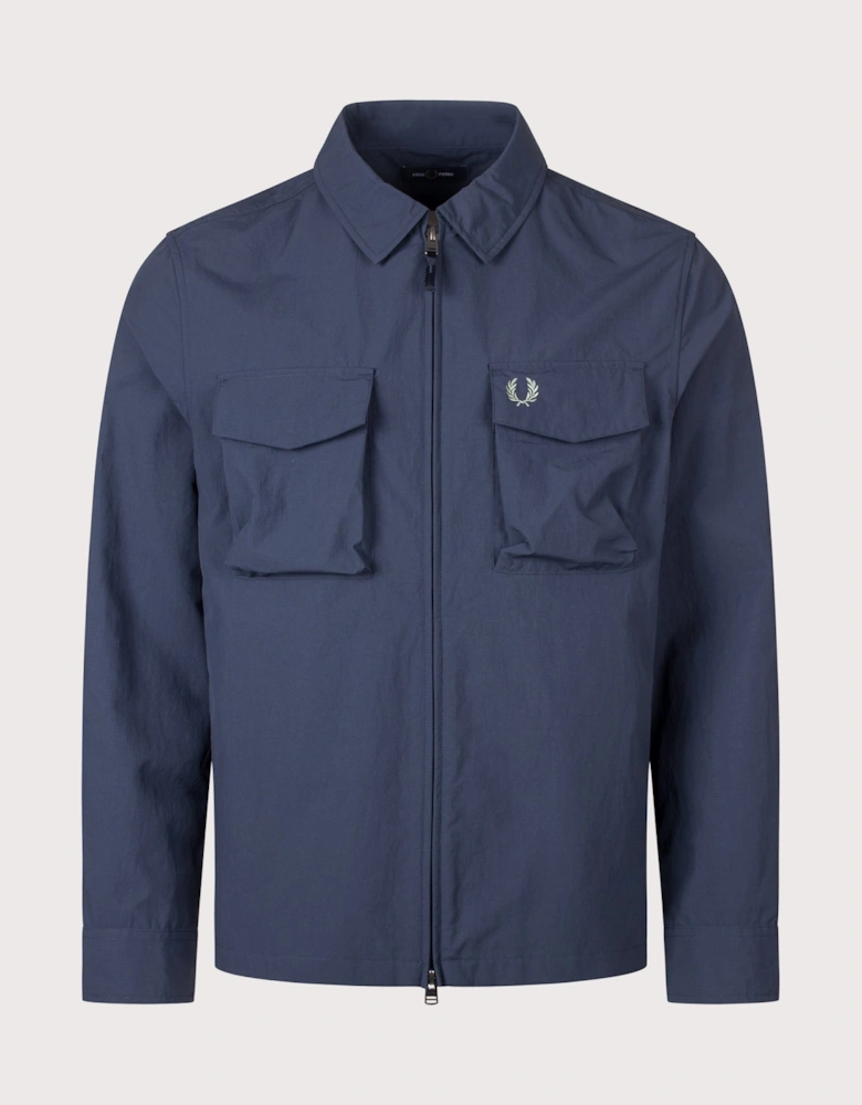 Regular Fit Ripstop Pocket Overshirt