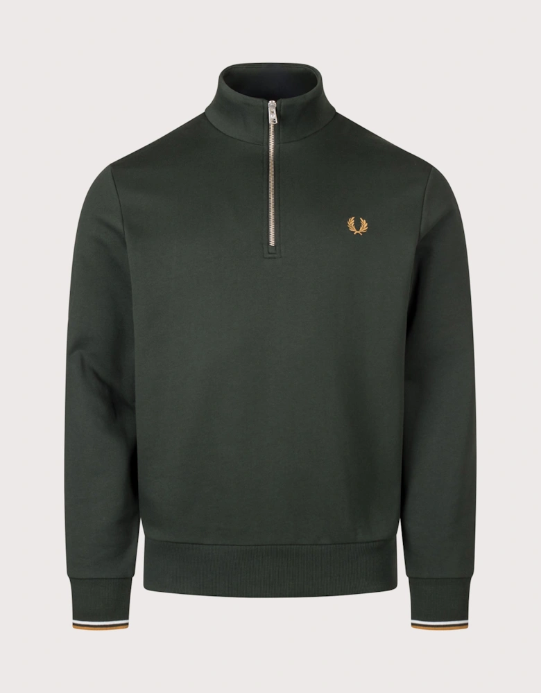 Regular Fit Quarter Zip Sweatshirt