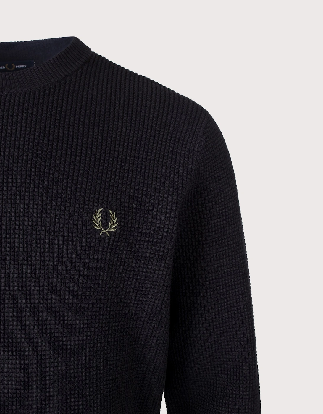Regular Fit Waffle Stitch Jumper