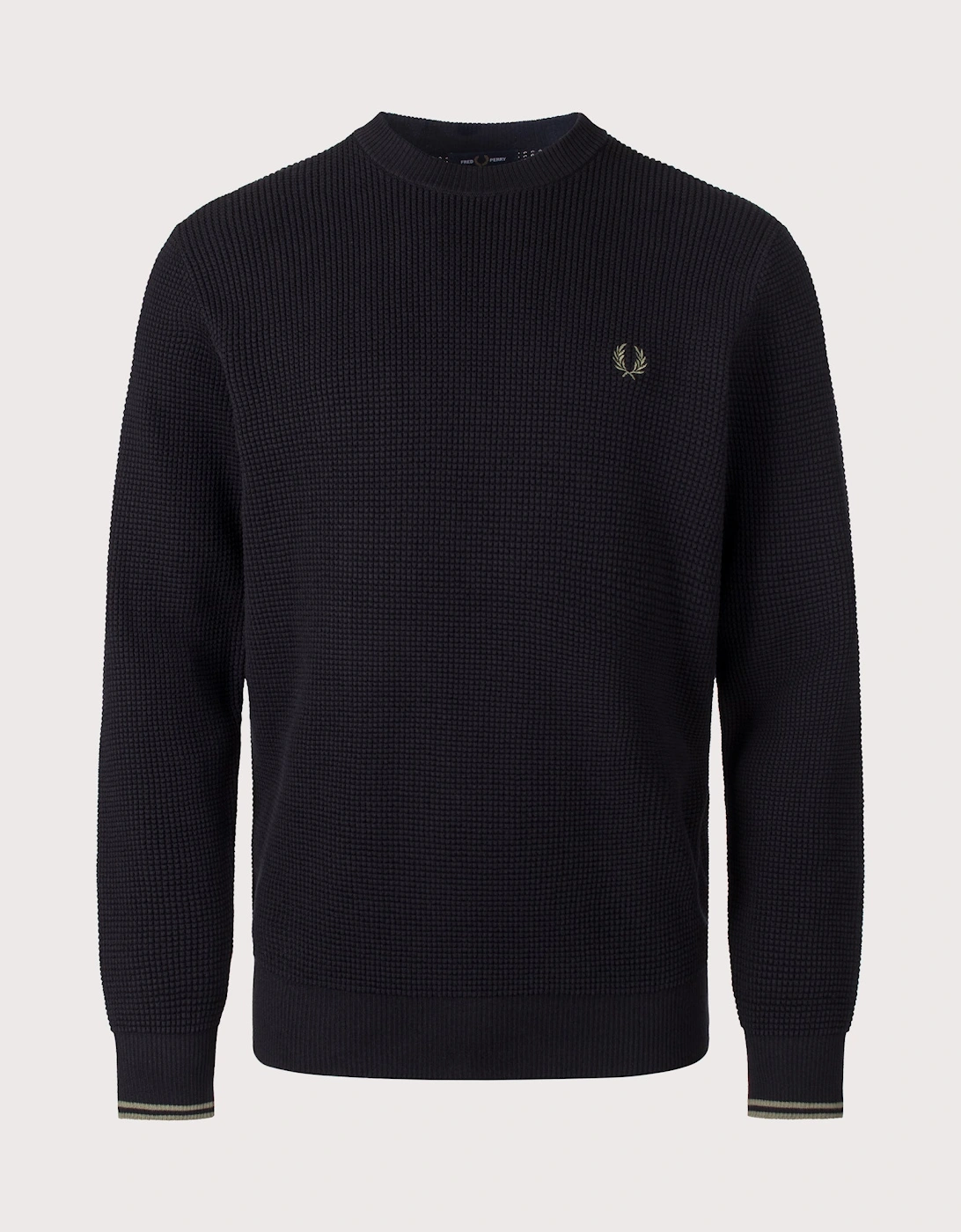 Regular Fit Waffle Stitch Jumper
