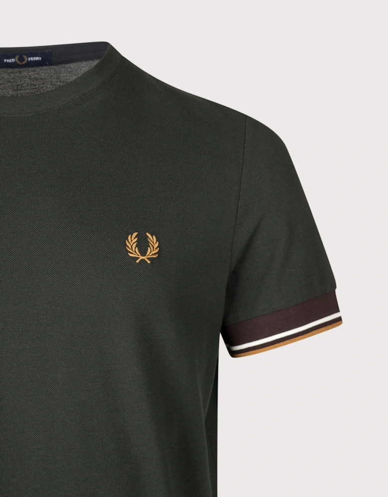 Regular Fit Twin Tipped Cuff T-Shirt