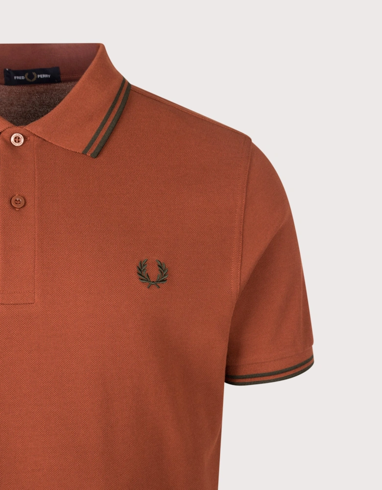 Regular Fit Twin Tipped Fred Perry Polo Shirt