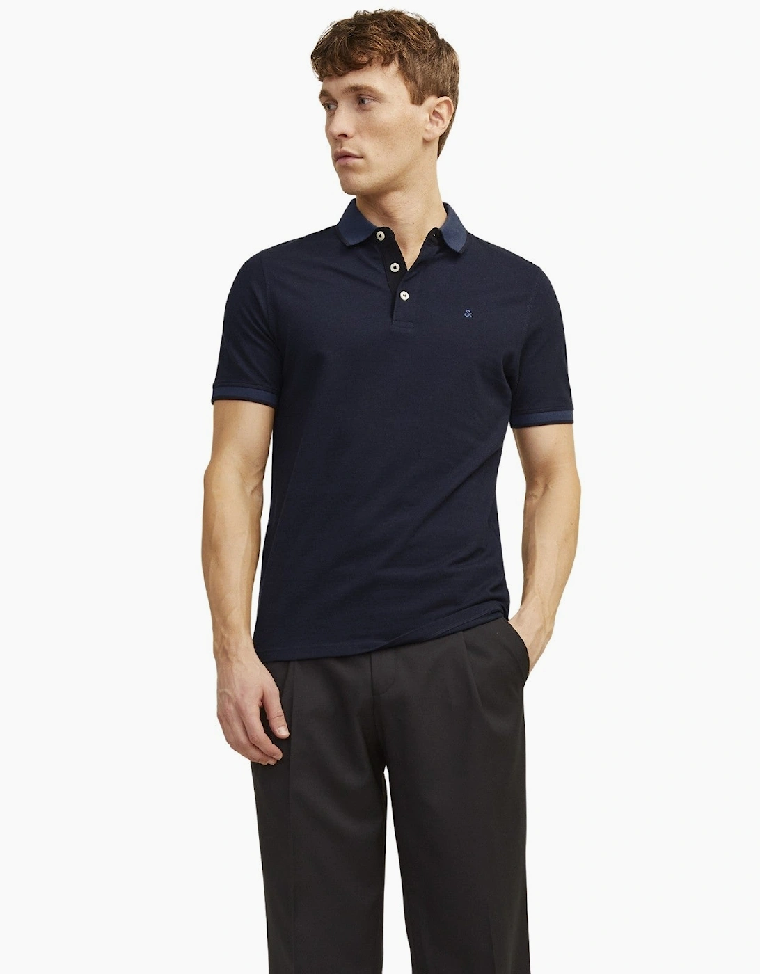 Jack & Jones Mens Paulos Short Sleeve Polo Shirt, 2 of 1