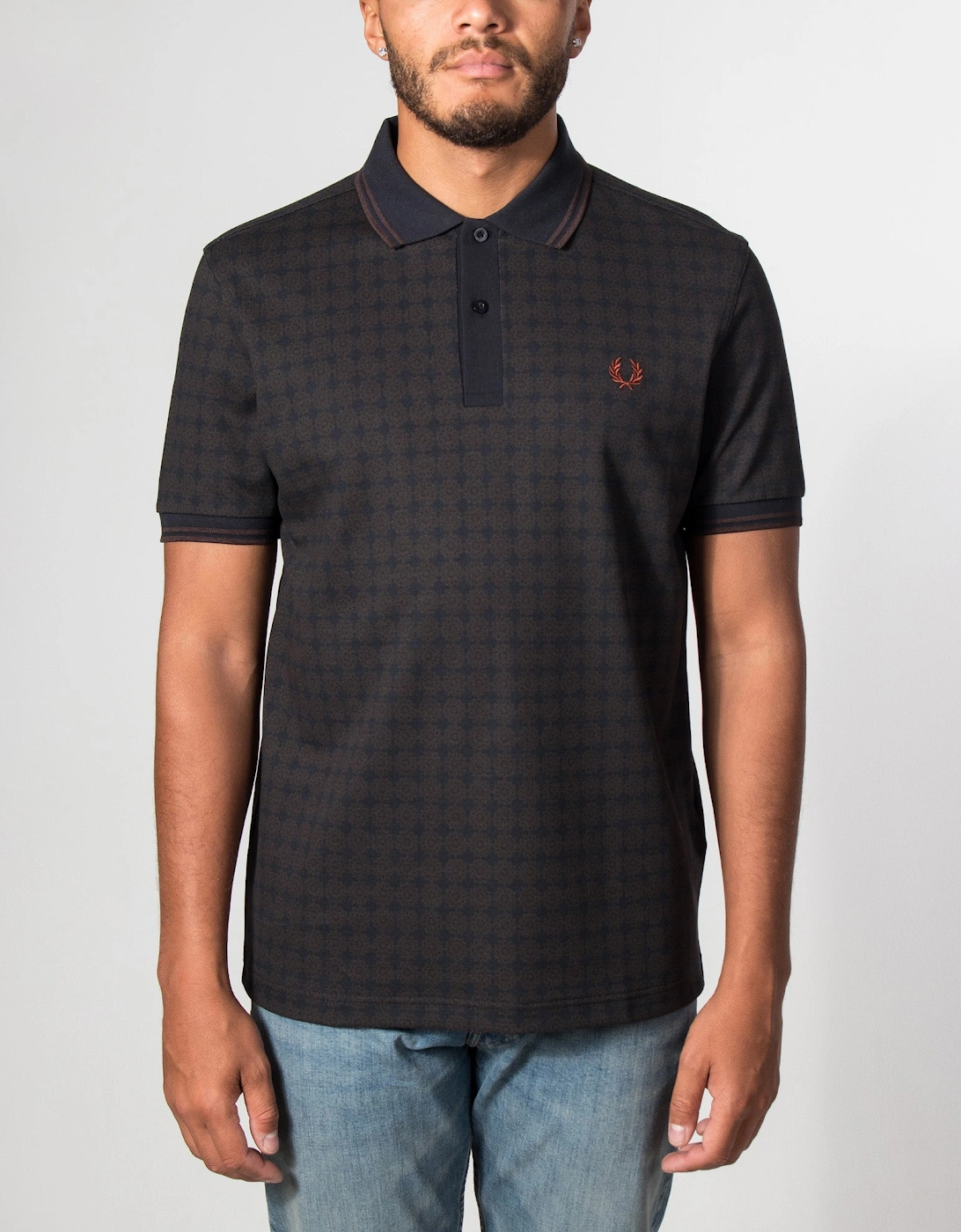 Regular Fit Floral Print Fred Perry Polo Shirt
