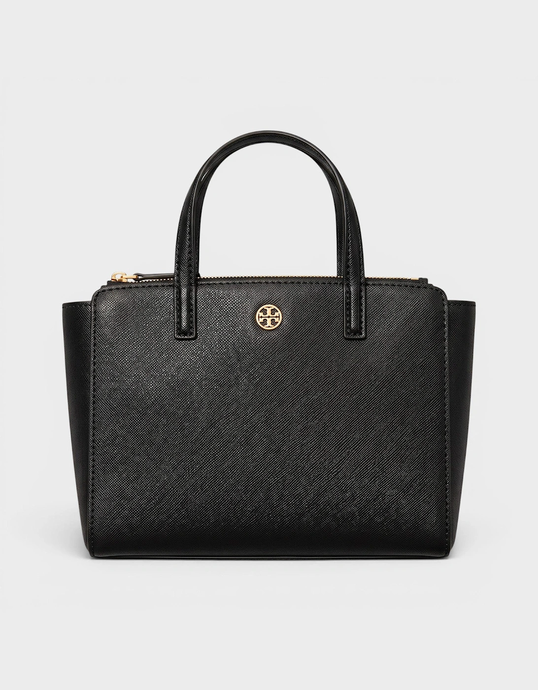 Mini Top Zip Tote Black