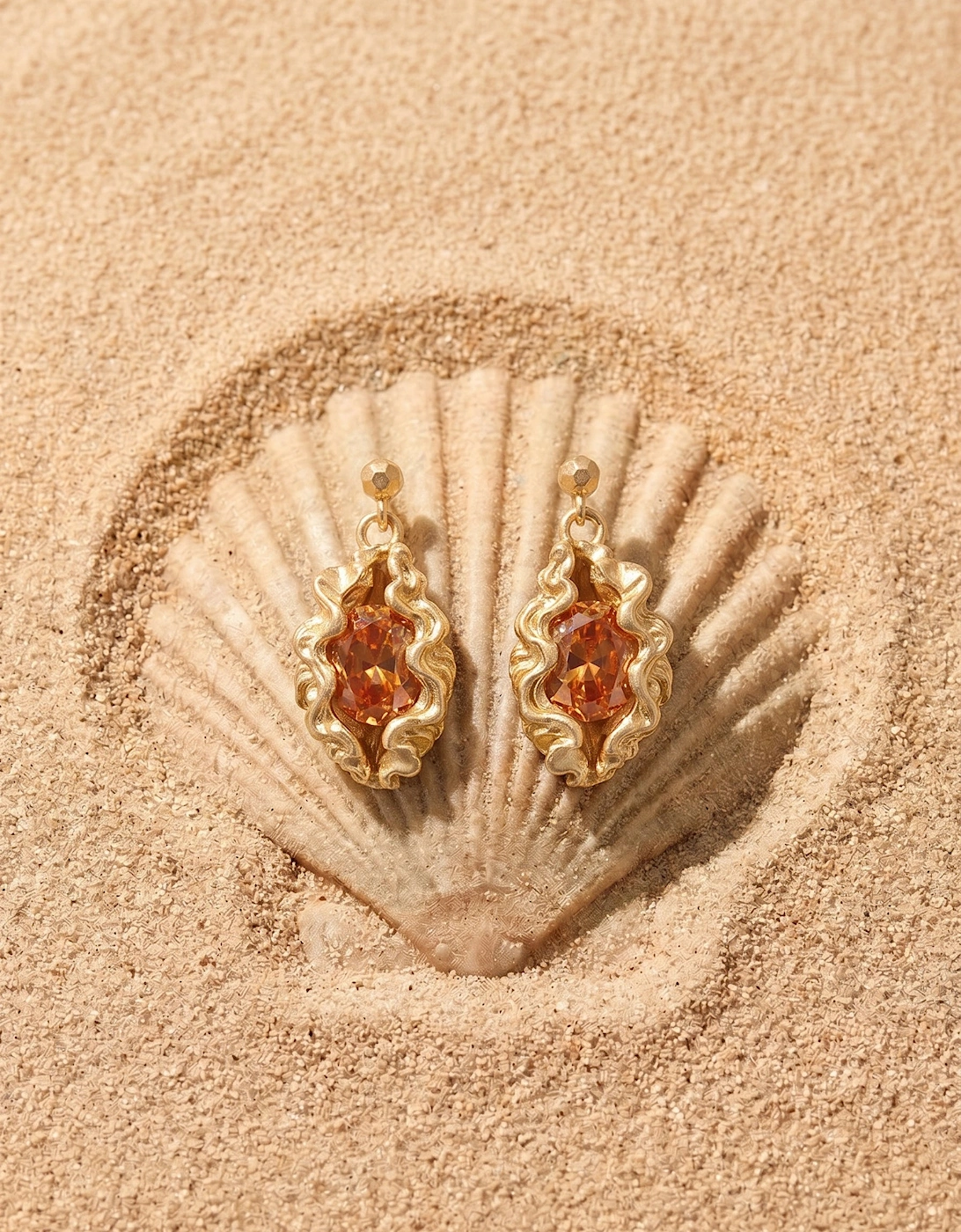 Panopea Champagne Earrings