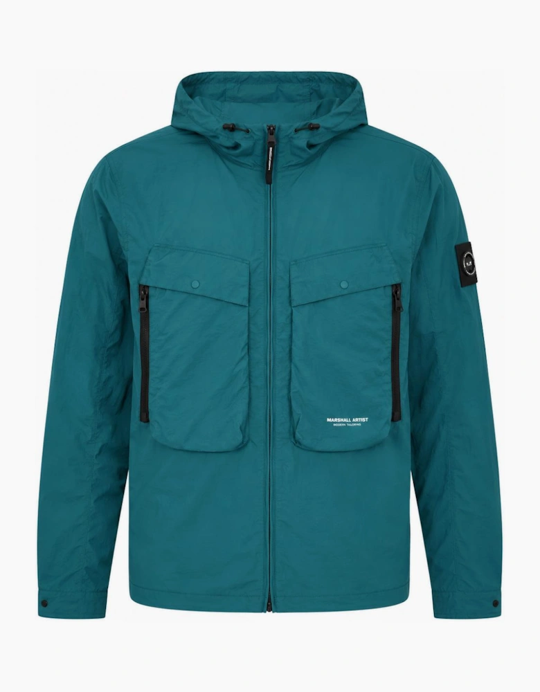 Marshall Artist Amerigo Hooded Overshirt Teal