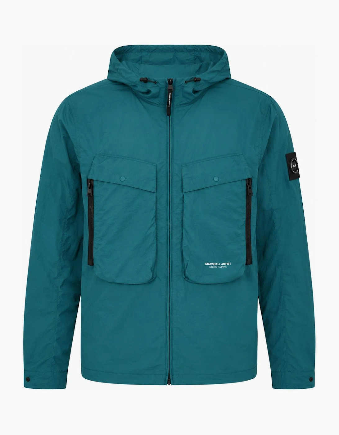 Marshall Artist Amerigo Hooded Overshirt Teal, 4 of 3