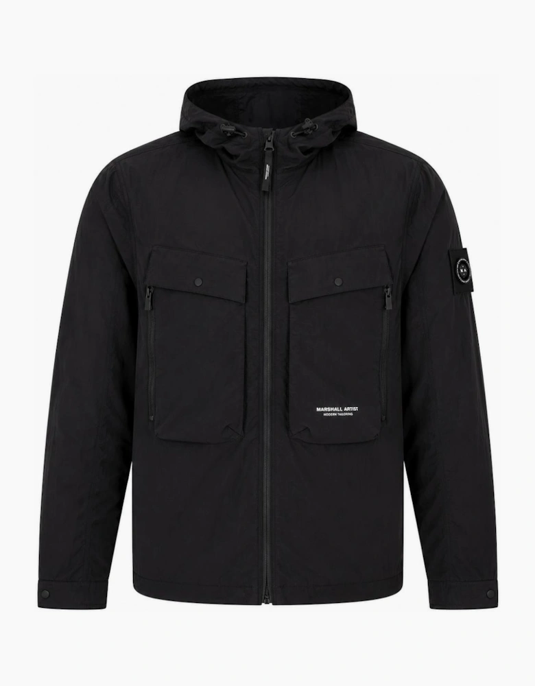 Marshall Artist Amerigo Hooded Overshirt Black